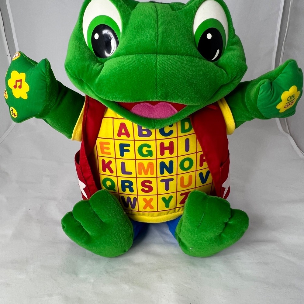 LeapFrog Read And Sing Interactive Plush Frog Learning Toy 2000 Vintage Tested